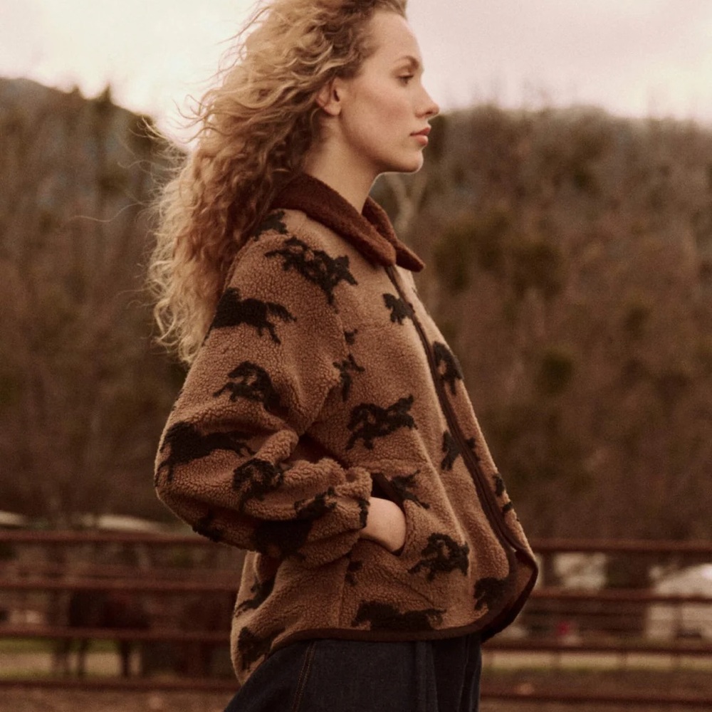THE GREAT. Pasture Jacket Hickory Brown - Picture 5 of 8